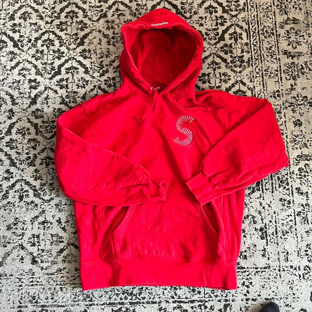 Authentic Supreme Red S Logo Hoodie * NEVER WORN